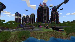 Screenshot of the Minecraft Bedrock Marketplace product RGB Paradise created by Pathway Studios.