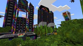 Screenshot of the Minecraft Bedrock Marketplace product RGB Paradise created by Pathway Studios.