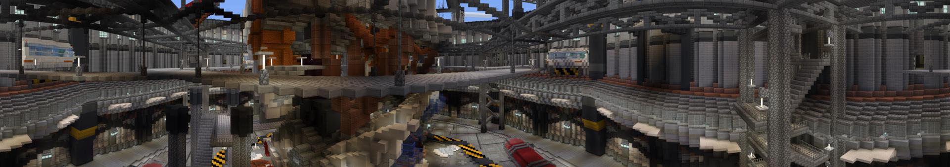 Panorama of the Minecraft Bedrock Marketplace product Robots created by Pathway Studios.