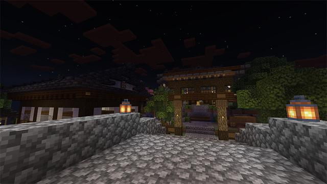 Screenshot of the Minecraft Bedrock Marketplace product Sakura Land created by Pathway Studios.