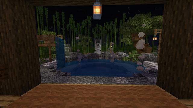 Screenshot of the Minecraft Bedrock Marketplace product Sakura Land created by Pathway Studios.
