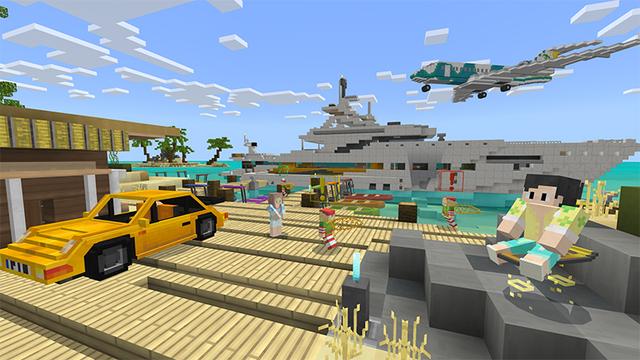 Screenshot of the Minecraft Bedrock Marketplace product Santa's Mansion created by Pathway Studios.