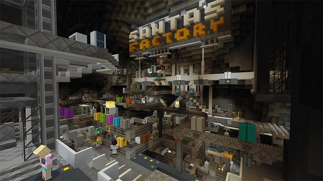 Screenshot of the Minecraft Bedrock Marketplace product Santa's Mansion created by Pathway Studios.