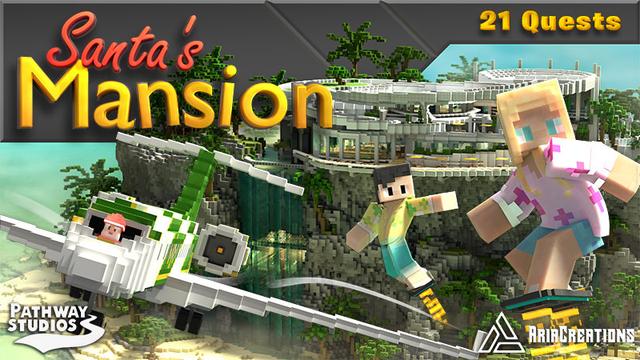 Thumbnail of the Minecraft Bedrock Marketplace product Santa's Mansion created by Pathway Studios.