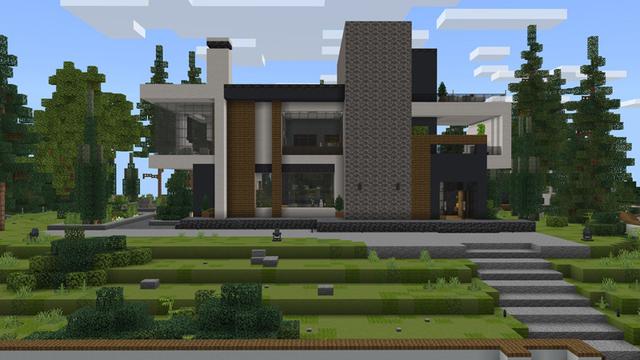 Screenshot of the Minecraft Bedrock Marketplace product Secret Base Modern Furniture created by Pathway Studios.