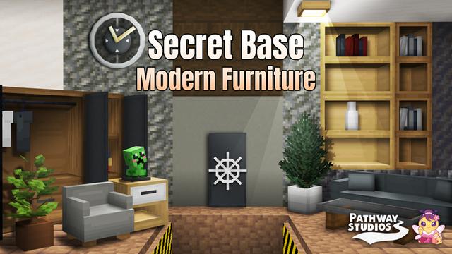 Thumbnail of the Minecraft Bedrock Marketplace product Secret Base Modern Furniture created by Pathway Studios.