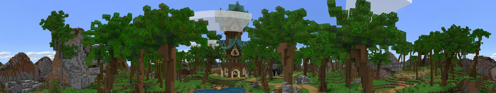 Panorama of the Minecraft Bedrock Marketplace product Shark Reef created by Pathway Studios.
