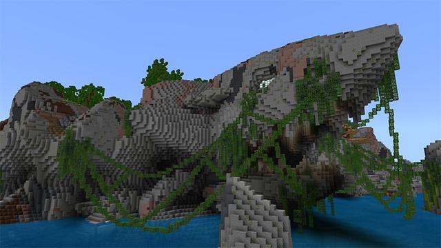 Screenshot of the Minecraft Bedrock Marketplace product Shark Reef created by Pathway Studios.