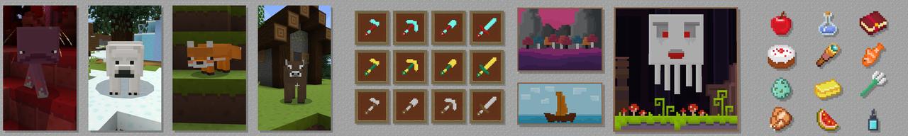 Panorama of the Minecraft Bedrock Marketplace product Simply Bits created by Pathway Studios.