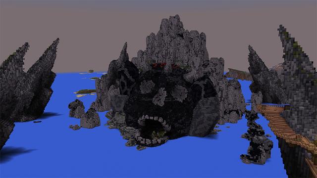 Screenshot of the Minecraft Bedrock Marketplace product Skull Island created by Pathway Studios.