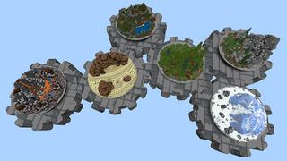 Screenshot of the Minecraft Bedrock Marketplace product Sky Gears created by Pathway Studios.