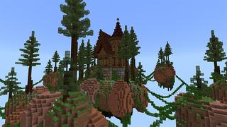 Screenshot of the Minecraft Bedrock Marketplace product Sky Mansion created by Pathway Studios.