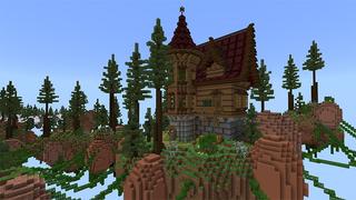 Screenshot of the Minecraft Bedrock Marketplace product Sky Mansion created by Pathway Studios.