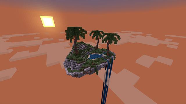 Screenshot of the Minecraft Bedrock Marketplace product Skyblock: Blocks & Biomes created by Pathway Studios.