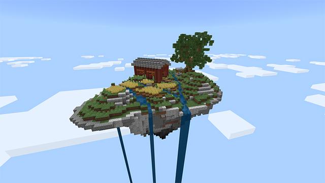 Screenshot of the Minecraft Bedrock Marketplace product Skyblock: Blocks & Biomes created by Pathway Studios.