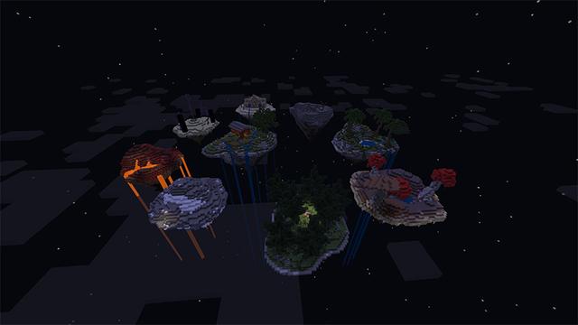 Screenshot of the Minecraft Bedrock Marketplace product Skyblock: Blocks & Biomes created by Pathway Studios.