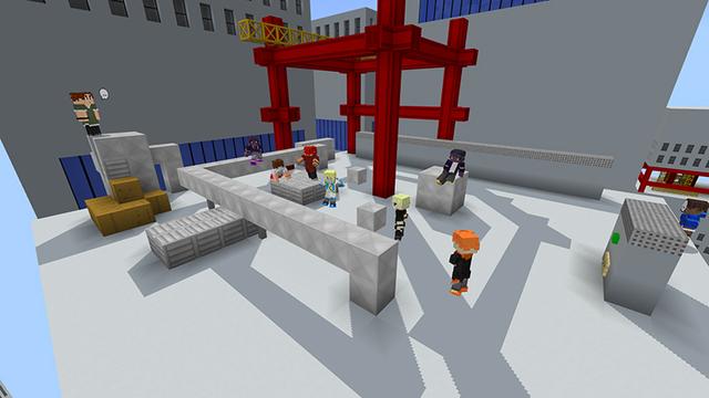 Screenshot of the Minecraft Bedrock Marketplace product Cité des gratte-ciel created by Pathway Studios.