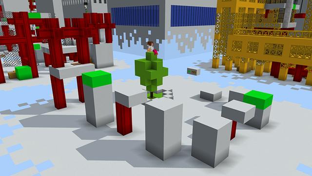 Screenshot of the Minecraft Bedrock Marketplace product Cité des gratte-ciel created by Pathway Studios.