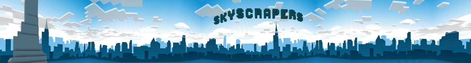 Panorama of the Minecraft Bedrock Marketplace product Skyscrapers created by Pathway Studios.