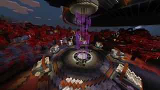 Screenshot of the Minecraft Bedrock Marketplace product Space City created by Pathway Studios.