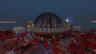Screenshot of the Minecraft Bedrock Marketplace product Space City created by Pathway Studios.
