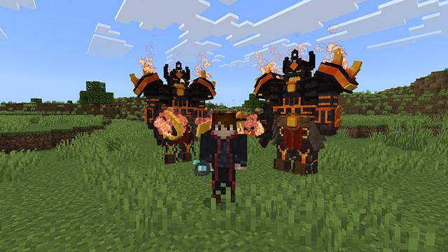 Screenshot of the Minecraft Bedrock Marketplace product SpellCaster Add-On created by Pathway Studios.