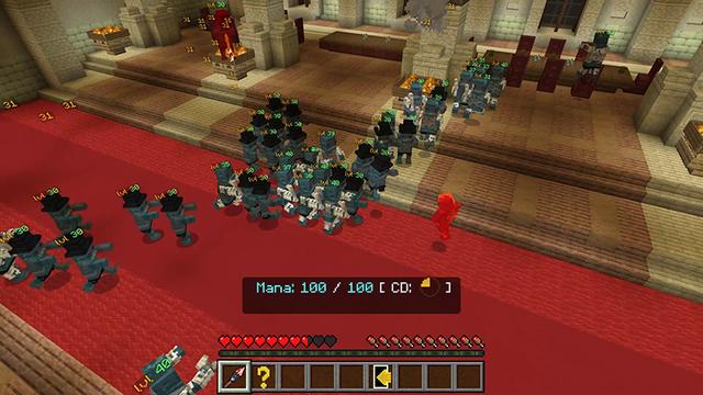 Screenshot of the Minecraft Bedrock Marketplace product Spellfighter Arena created by Pathway Studios.