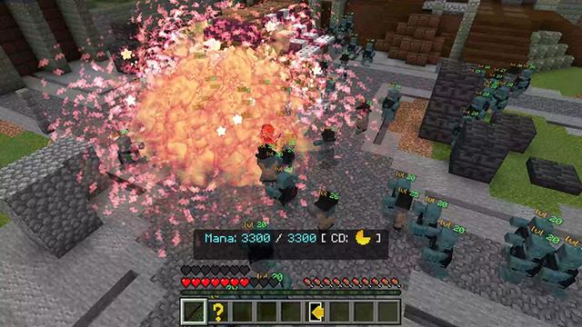 Screenshot of the Minecraft Bedrock Marketplace product Spellfighter Arena created by Pathway Studios.