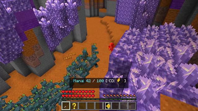 Screenshot of the Minecraft Bedrock Marketplace product Spellfighter Arena created by Pathway Studios.