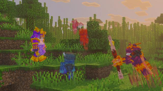 Screenshot of the Minecraft Bedrock Marketplace product Spirit Companions Add-On created by Pathway Studios.