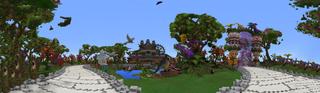 Panorama of the Minecraft Bedrock Marketplace product Spring Essence created by Pathway Studios.