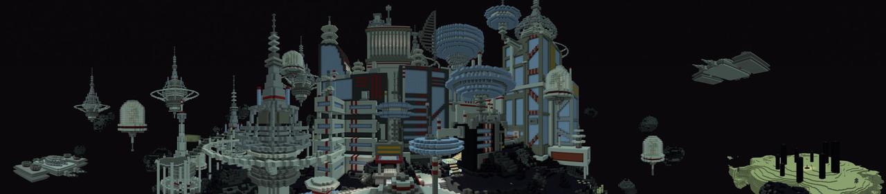 Panorama of the Minecraft Bedrock Marketplace product Station Nutria-87 created by Pathway Studios.