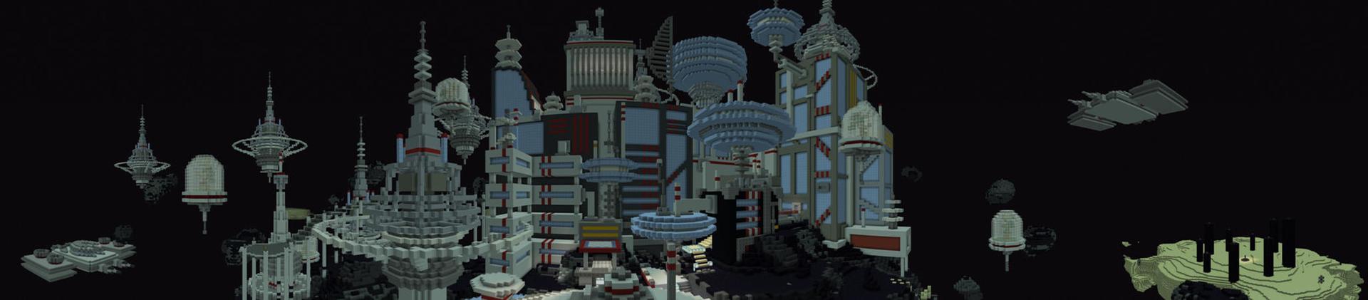 Panorama of the Minecraft Bedrock Marketplace product Station Nutria-87 created by Pathway Studios.