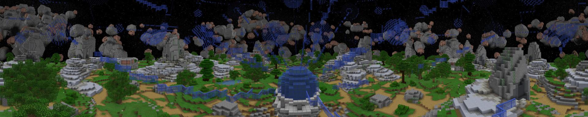 Panorama of the Minecraft Bedrock Marketplace product Station Octopus-X8 created by Pathway Studios.