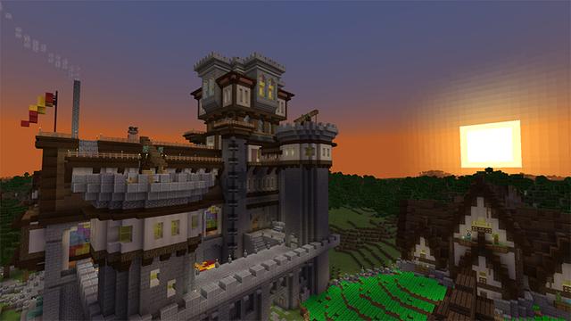 Screenshot of the Minecraft Bedrock Marketplace product Stowe Castle created by Pathway Studios.
