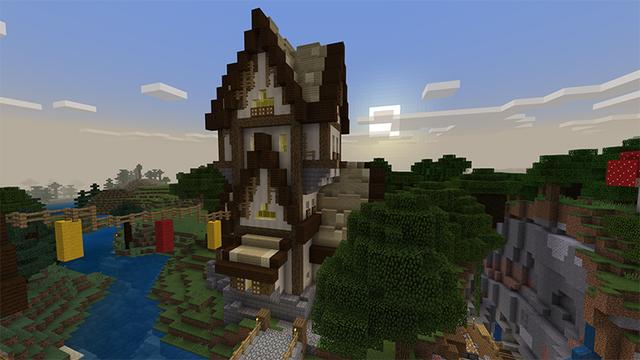Screenshot of the Minecraft Bedrock Marketplace product Stowe Castle created by Pathway Studios.