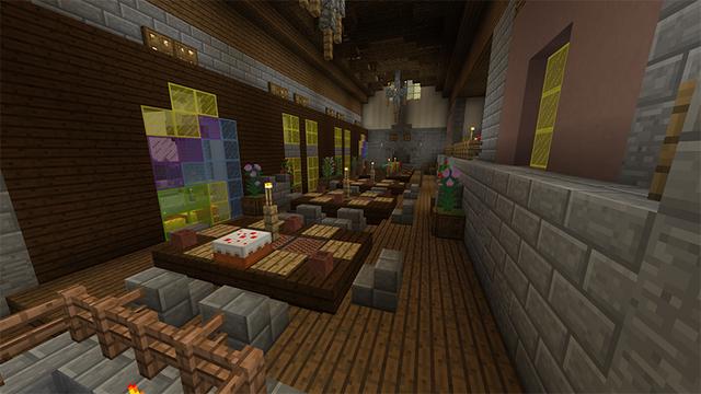 Screenshot of the Minecraft Bedrock Marketplace product Stowe Castle created by Pathway Studios.
