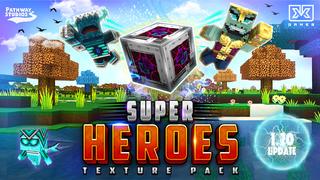 Thumbnail of the Minecraft Bedrock Marketplace product Super Heroes Texture Pack created by Pathway Studios.