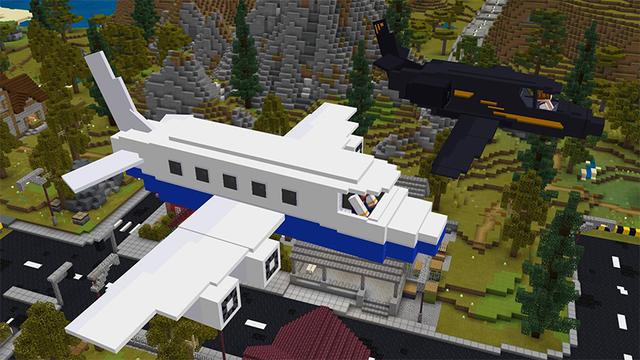 Screenshot of the Minecraft Bedrock Marketplace product Super Planes created by Pathway Studios.