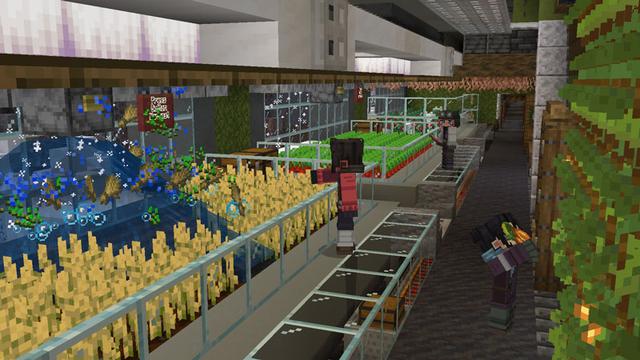 Screenshot of the Minecraft Bedrock Marketplace product SuperTrain Survival Base created by Pathway Studios.