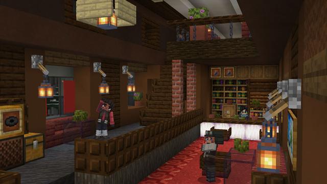 Screenshot of the Minecraft Bedrock Marketplace product SuperTrain Survival Base created by Pathway Studios.