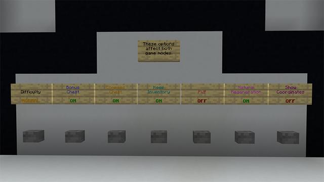 Screenshot of the Minecraft Bedrock Marketplace product Survival Scavenger Hunt created by Pathway Studios.