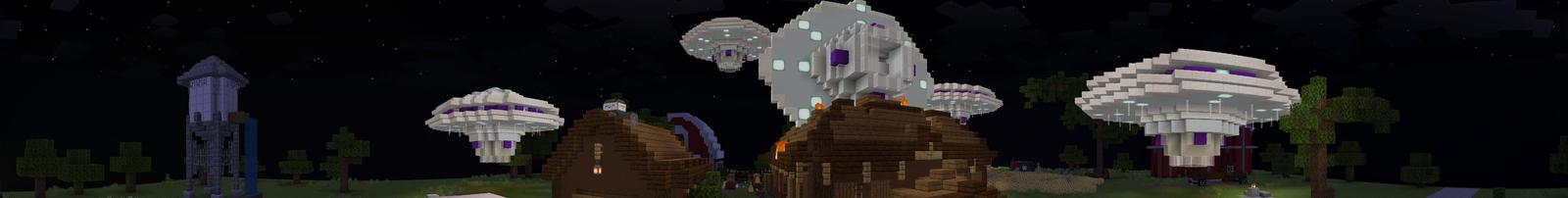 Panorama of the Minecraft Bedrock Marketplace product The Endless Invasion created by Pathway Studios.
