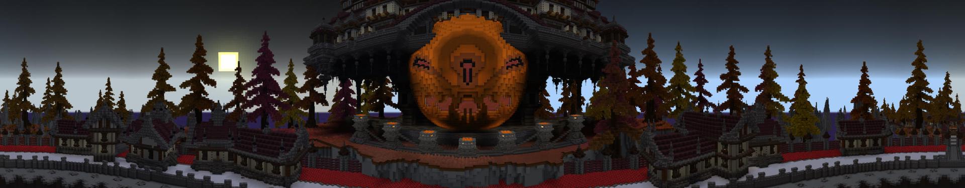 Panorama of the Minecraft Bedrock Marketplace product The Hunter: Pumpkin King created by Pathway Studios.