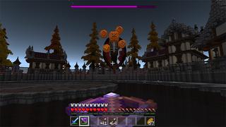 Screenshot of the Minecraft Bedrock Marketplace product The Hunter: Pumpkin King created by Pathway Studios.