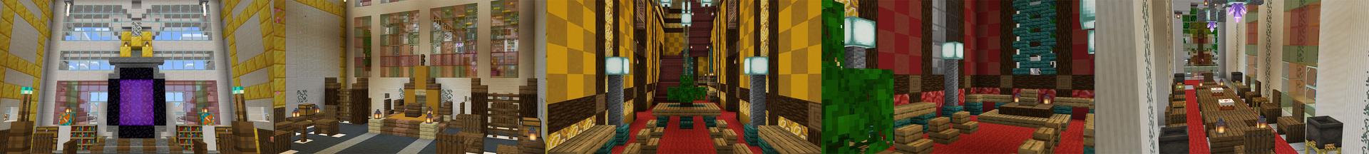 Panorama of the Minecraft Bedrock Marketplace product The Ivory Castle created by Pathway Studios.
