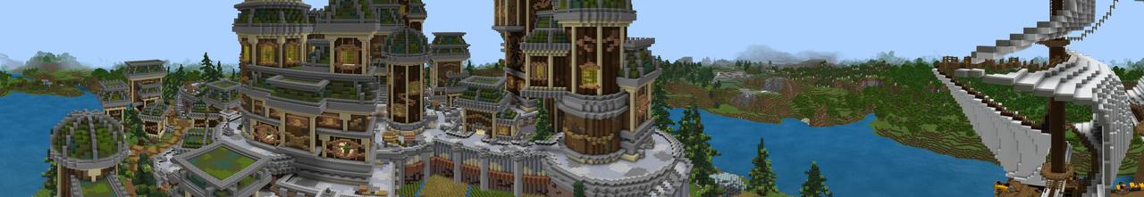 Panorama of the Minecraft Bedrock Marketplace product The King's Crown created by Pathway Studios.