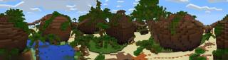 Panorama of the Minecraft Bedrock Marketplace product The Oasis created by Pathway Studios.
