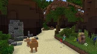 Screenshot of the Minecraft Bedrock Marketplace product The Oasis created by Pathway Studios.