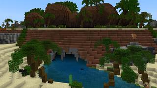 Screenshot of the Minecraft Bedrock Marketplace product The Oasis created by Pathway Studios.